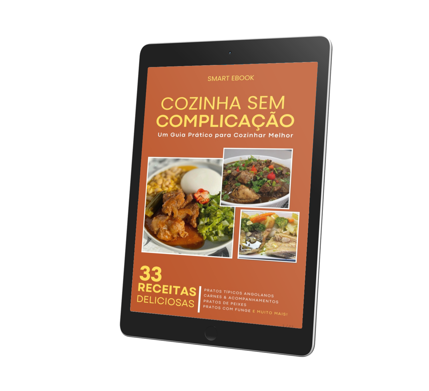 Ebook Cozinha Sem Complicação - mockup em tablet