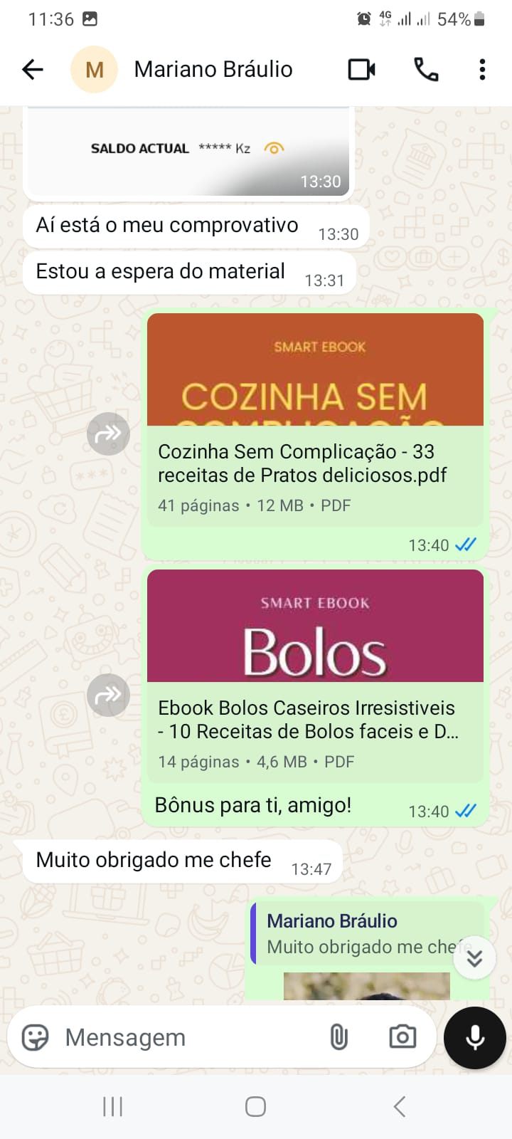 Depoimento WhatsApp - Mariano Bráulio